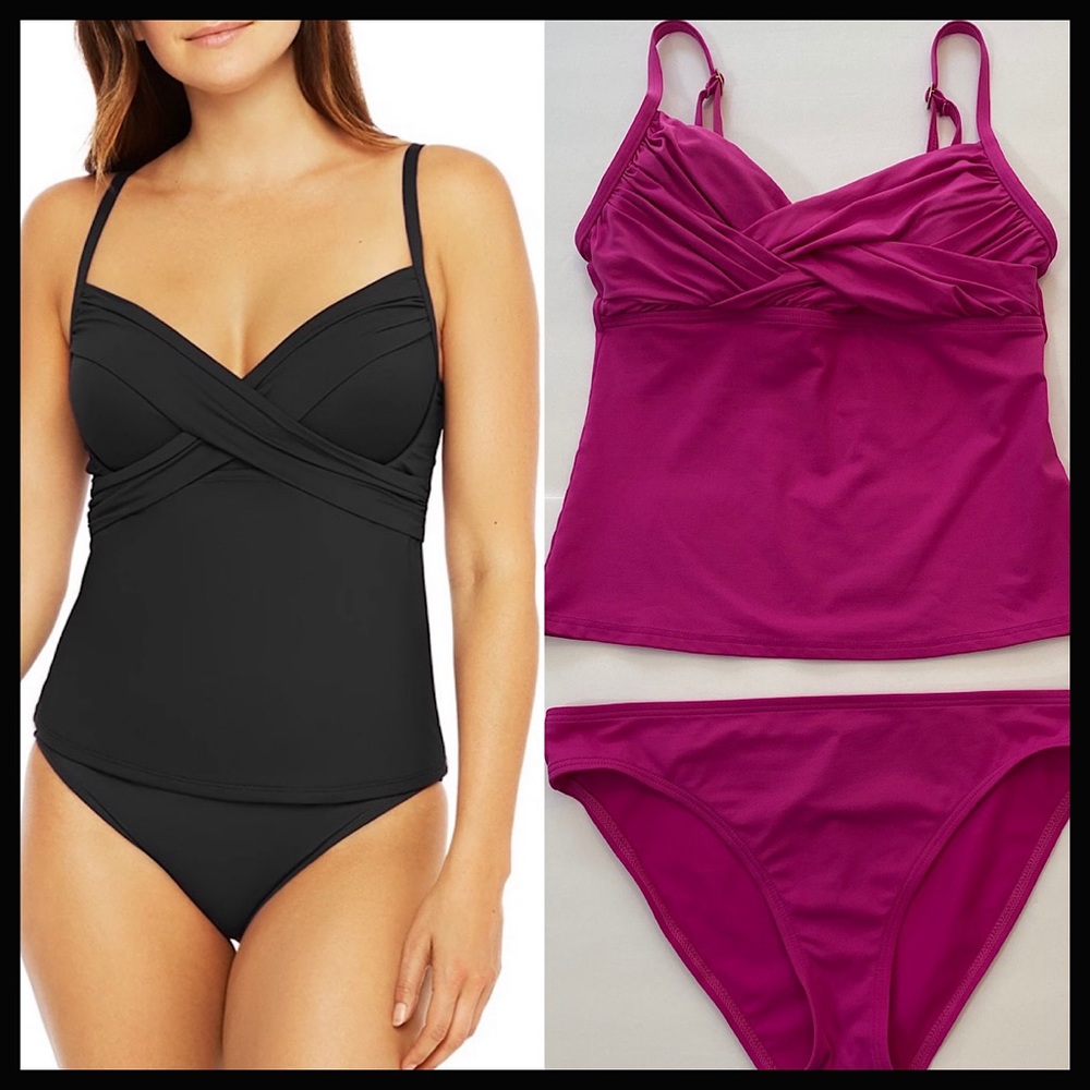 La Blanca Wrap Tankini Swimsuit